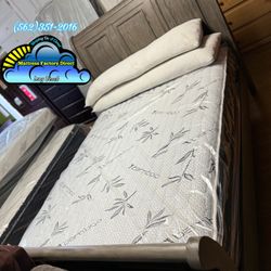Queen Sley Bed Mattress Bamboo Colchon Nuevo 