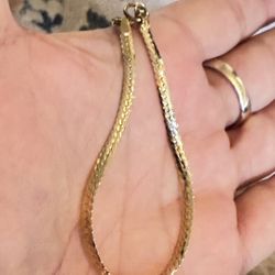 Gold Over Sterling Silver Bracelet Made In Turkey 