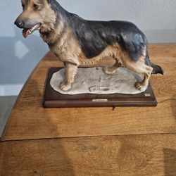 G. Armani German Shepherd Statue