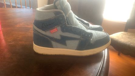 Soleon Canvas High-Top Denim Sneakers