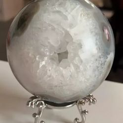 Moss Agate Sphere High Quality 1321G!