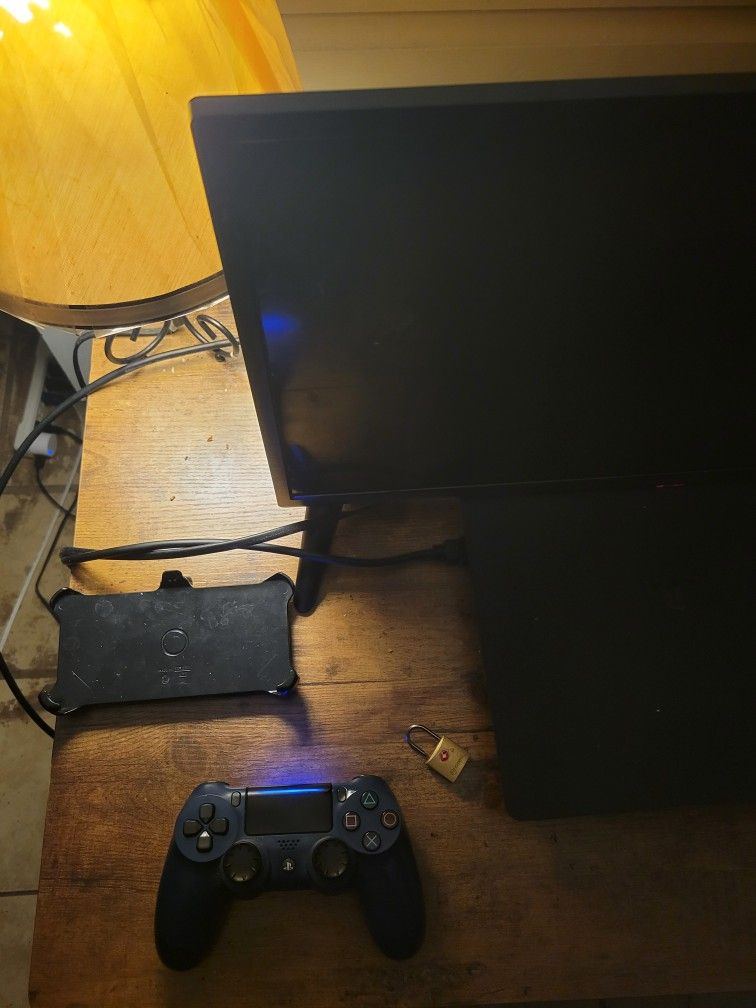 PS4 Console, Controller, HDMI Cord, and Power Cord
