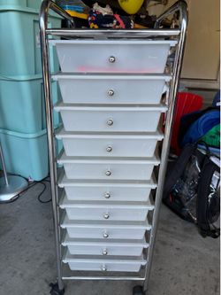 10 drawer cart organizer
