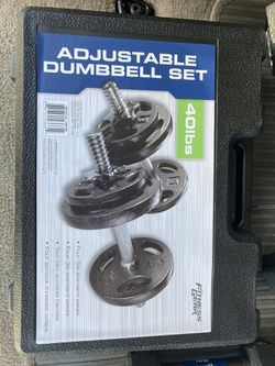 40 lb adjustable dumbbell set