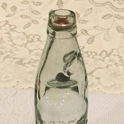 Vintage Castleford Extra Strong Glass Bottle With Marble Inside 