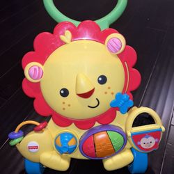 Fisher Price Musical Lion Walker Toy 