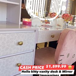 Impressions Hello Kitty Vanity Desk & Mirror 🤩 