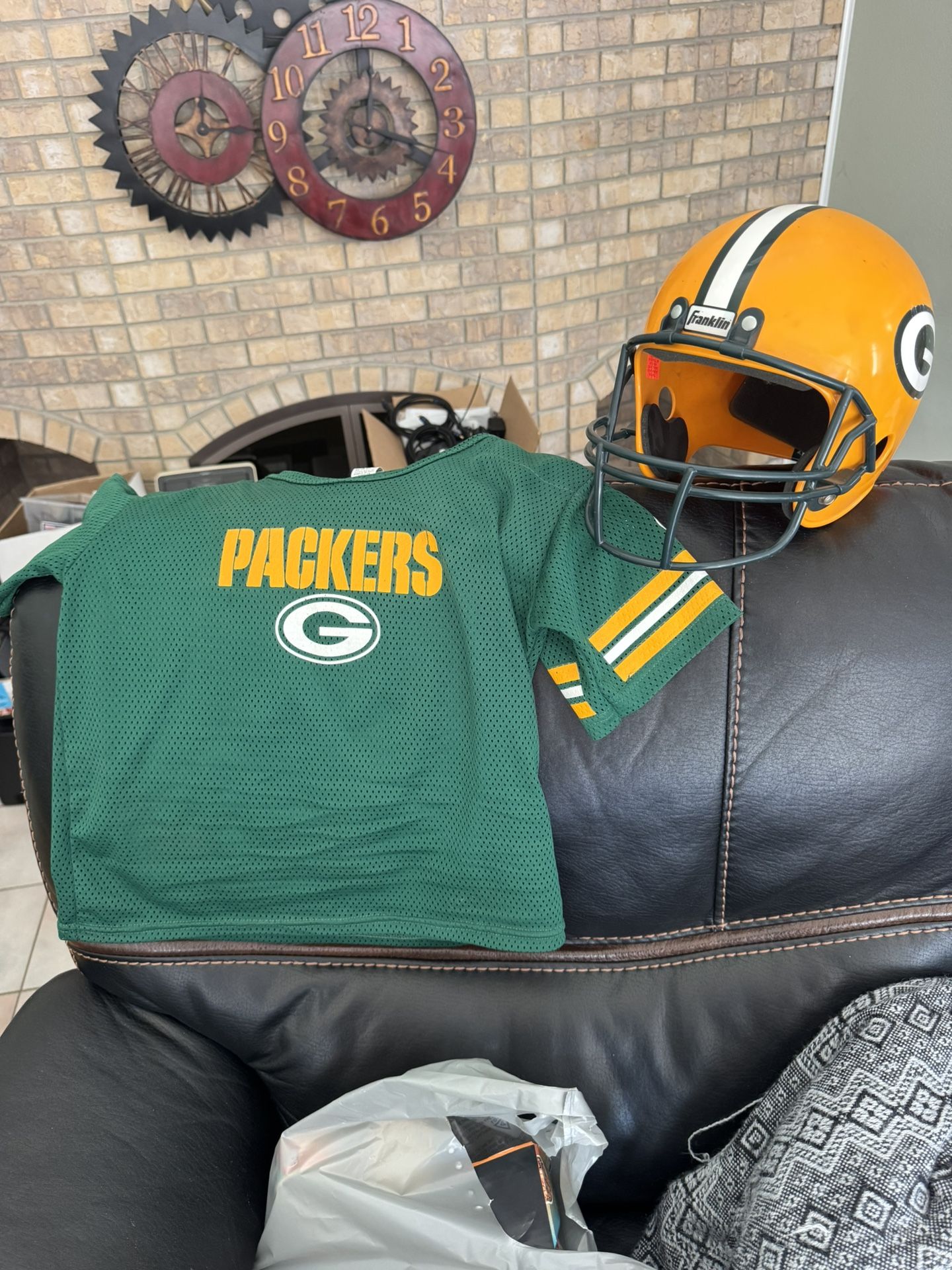 Green Bay Packers Child’s Jersey And Play Helmet