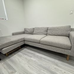 West elm Light Grey Couch