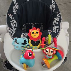  Fisher-Price Sit-Me-Up Floor Seat with a tray. 