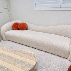Leonie 102.5"  Shearling Sofa