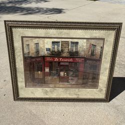 Framed Wall Painting With Glass 