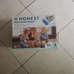 Honest Diapers Size 4 W Wipes