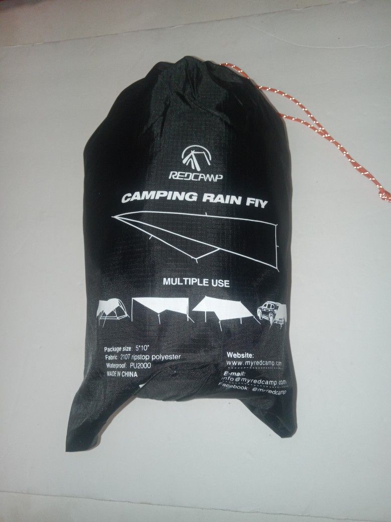 New Redcamp Camping Rain Fly Waterproof Campung Tarp Multiple Use