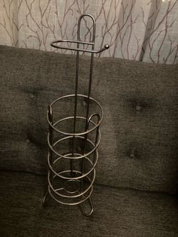Metal toilet roll holder, rack