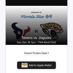 Jacksonville Jaguars vs Houston Texans