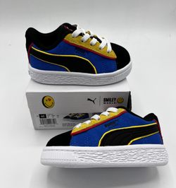Puma Clyde suede Size 4c Toddler Brand New/ never worn Black/multicolor Original Box in great condition