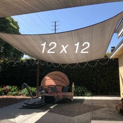 12 x 12 Sun Sail, Sun Shade Gray
