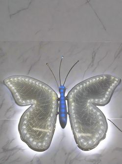 Neon Light butterfly sign 