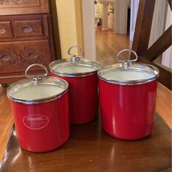 Chantal Enamel-on-steel Canisters 