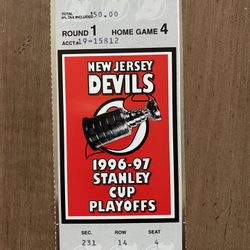 NJ Devils Stanley Cup Playoffs Ticket