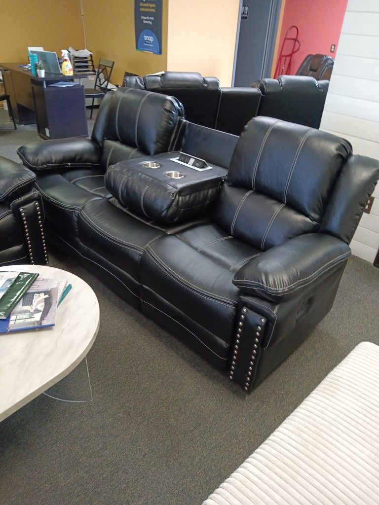 New Two-piece Reclining Sofa And Loveseat Including Free Delivery