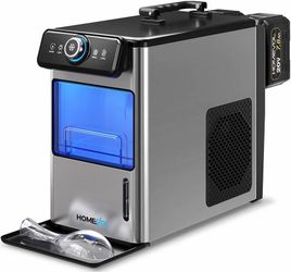Battery-Powered Portable Ice Maker with 2 Included Batteries & Dual AC/DC Power