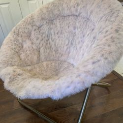 Pottery Barn Faux Fur “hang-a-round” chair