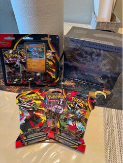 NEW Pitch Black ETB, Blister Pack, and Sleeves Packs SEALED