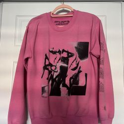 ariana grande sweetener world tour SWT pink sweatshirt,