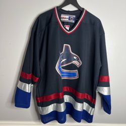 Vancouver Canucks Hockey Jersey Mens XL CCM Blue NHL