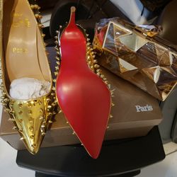 New Size 10  Shoe With Matching Clutch 
