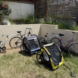 Adult Bikes with Kid Trailers!