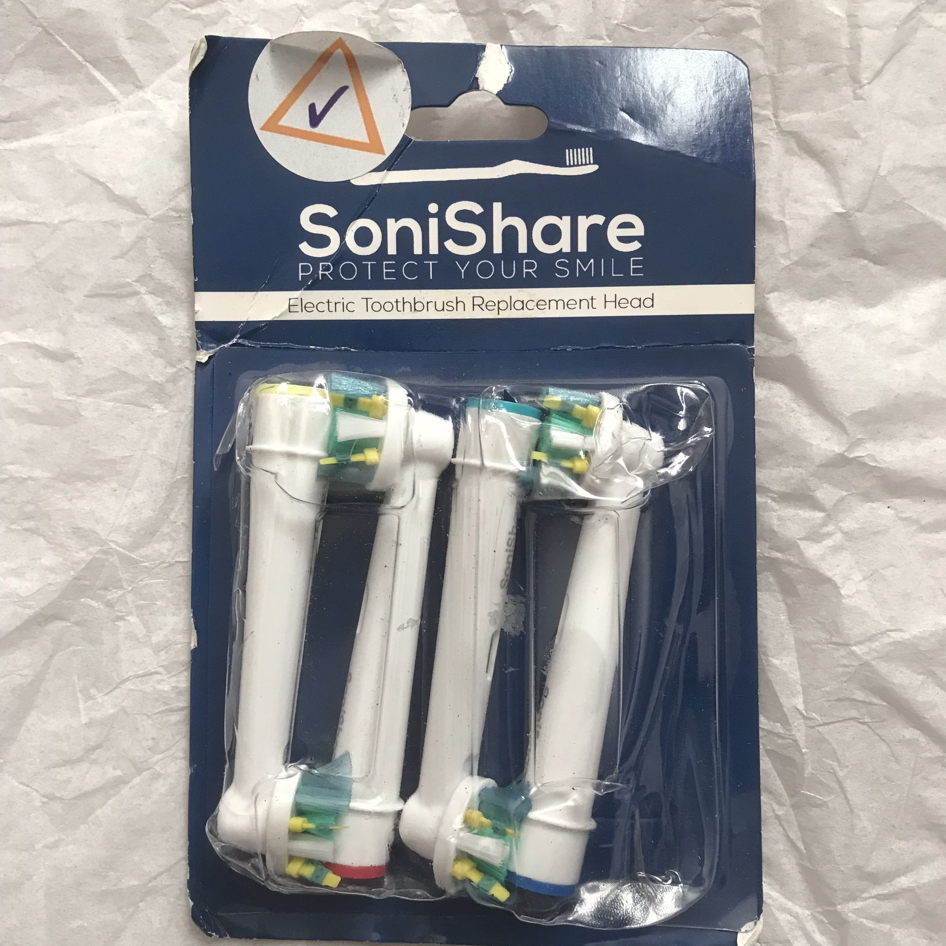 SONISHARE PROTECT YOUR SMILE , ELECTRIC TOOTHBRUSH REPLACEMENT HEAD for oral-b rechargeable toothbrushes
