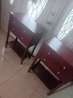 Real Woodside bed tables