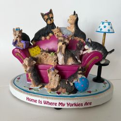 Home Is Where My Yorkies Are Figurine