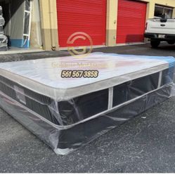 Queen Mattress Set Plush PillowTop – Brand New –  Same Day Delivery Available 🚚