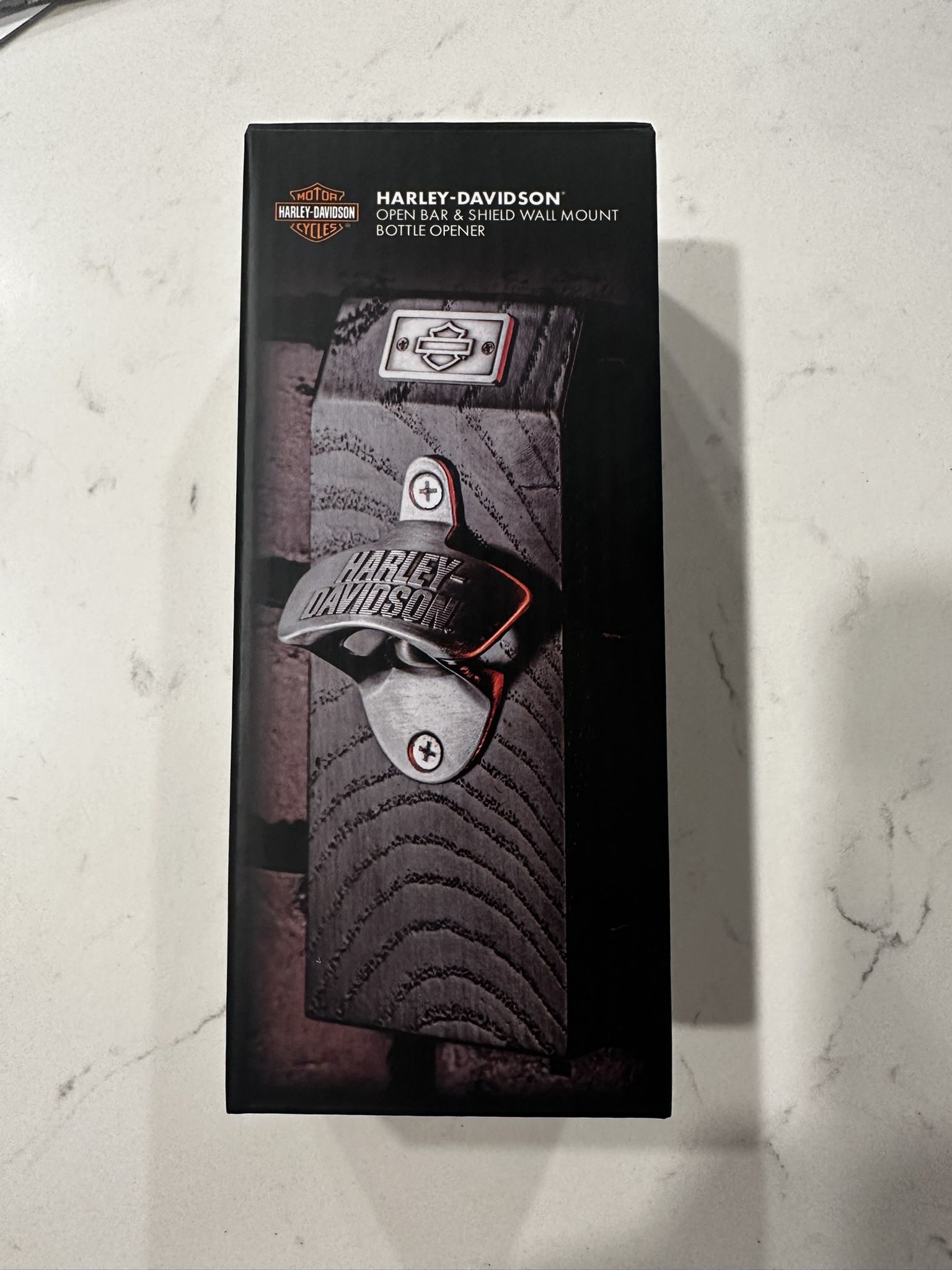 Harley-Davidson Open Bar & Shield Wall Mount Bottle Opener