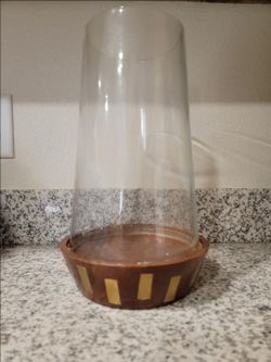NEW Hurricane Style vase plant stand candle holder