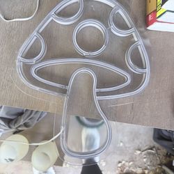Neon Mushroom Sign