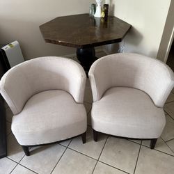 Pair of Upholstered Accent Chairs