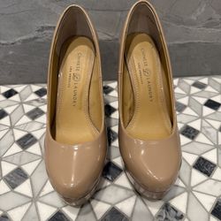 CHINESE LAUNDRY Women’s Beige Stiletto Heels Pumps Size 8 EUC