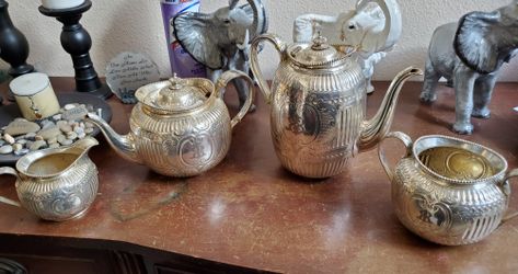 4 PC. ELKINGTON & CO. COFFEE/TEA SET!!