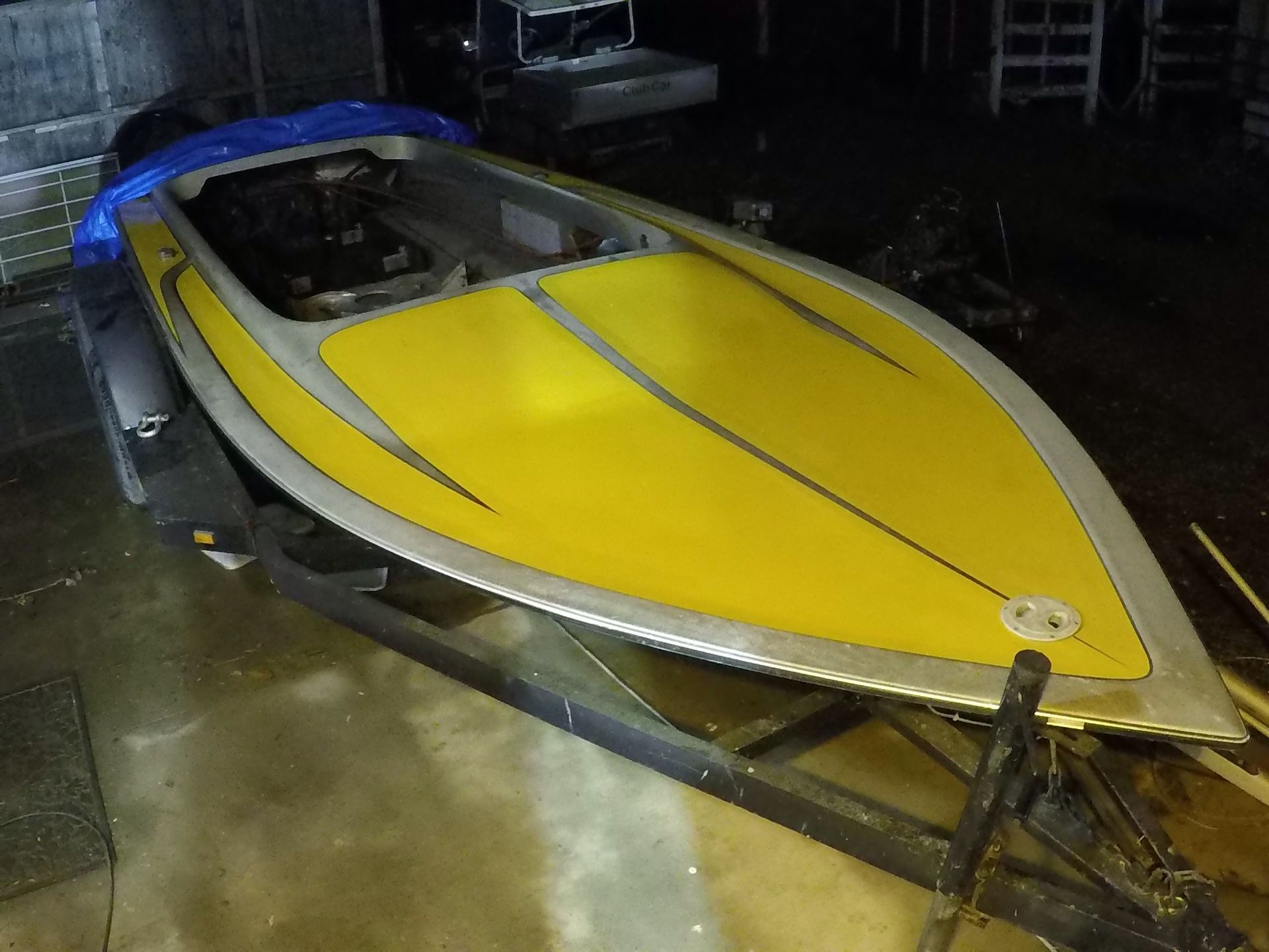 1978 Hawaiian Jet Boat: GALE BANKS TWIN TURBO MERCRUISER PROJECT