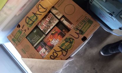 Box of DVDs