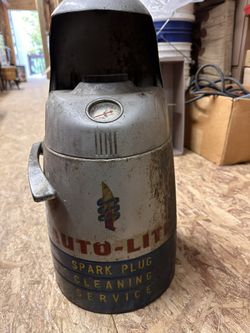AUTO LITE 1940’s spark plug cleaner.