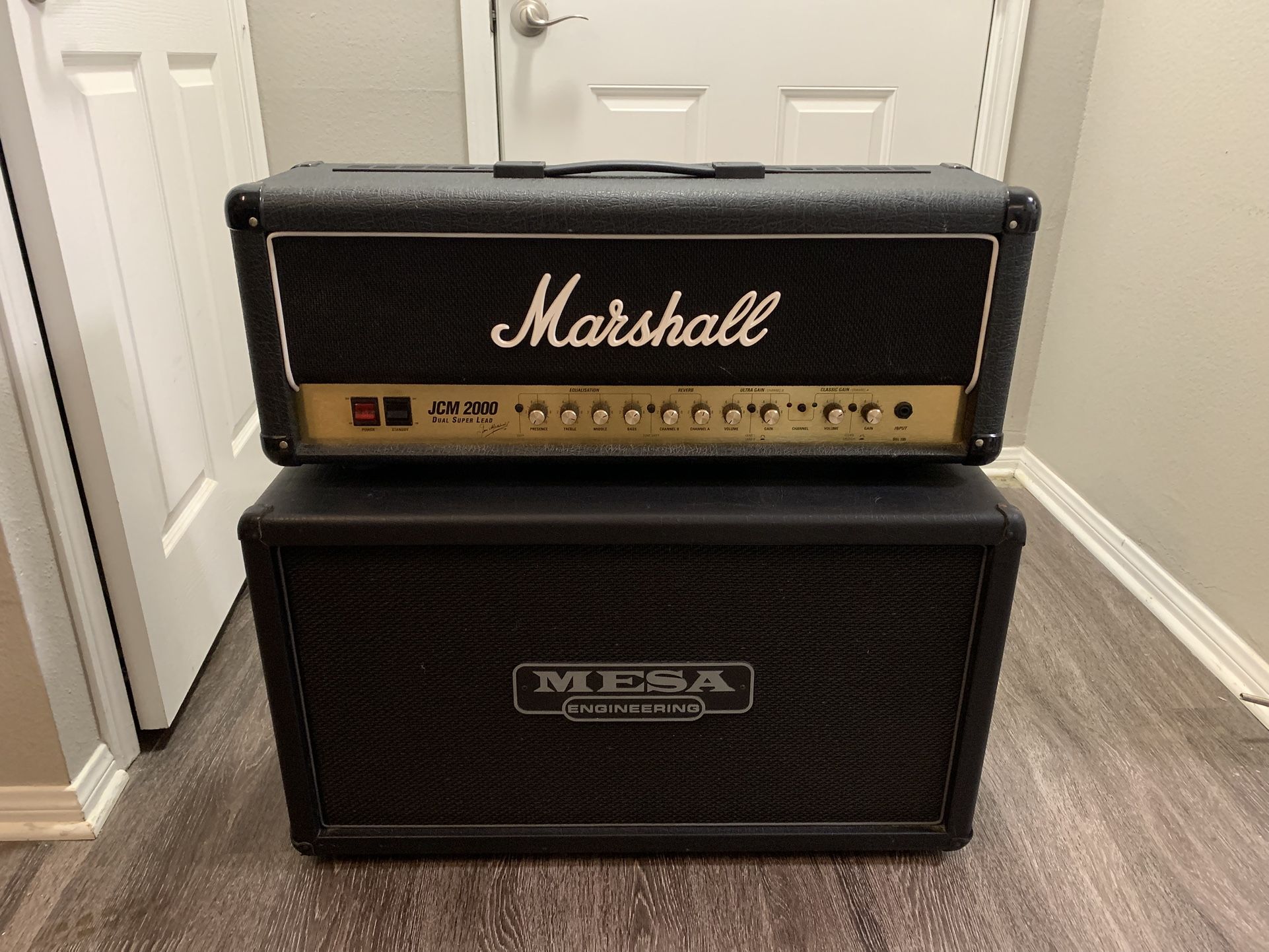 Marshall JCM 2000 DSL100 & Mesa 2x12 w/ Celestion Vintage 30 Speakers