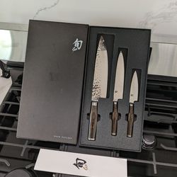 NEW Japanese Shun Cutlery Premier 3pc Starter Set (Pairing, Utility, Chef's)