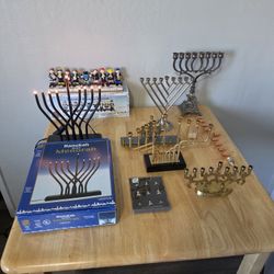 Hanukah Menorahs Lot