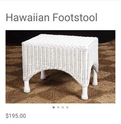 Hawaiian Footstool
